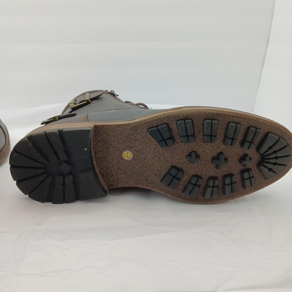 Arizona Mens Boots Feldspar Brown 10M Faux Leather Anti Slip New - Picture 4 of 9